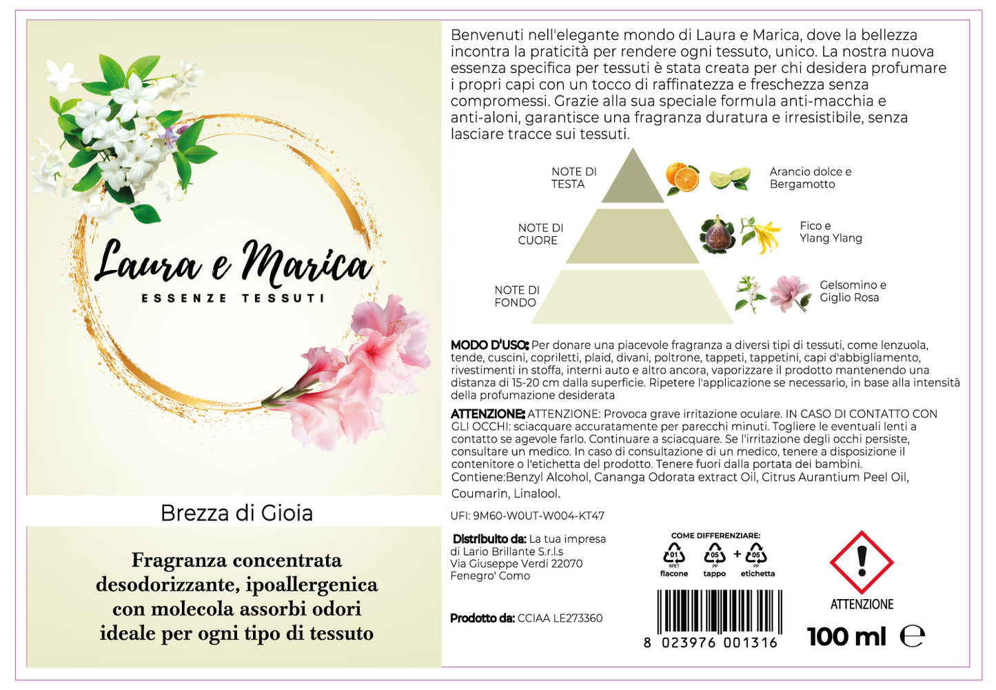 Spray Tessuto Brezza di Gioia